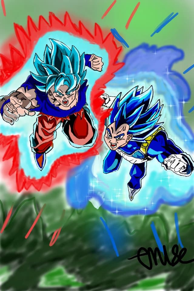 Goku and Vegeta
