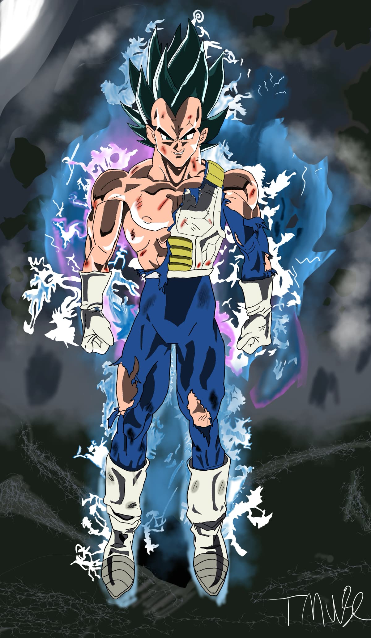 Vegeta in battle